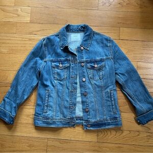 Old Navy Blue Denim Jacket with Button-Front